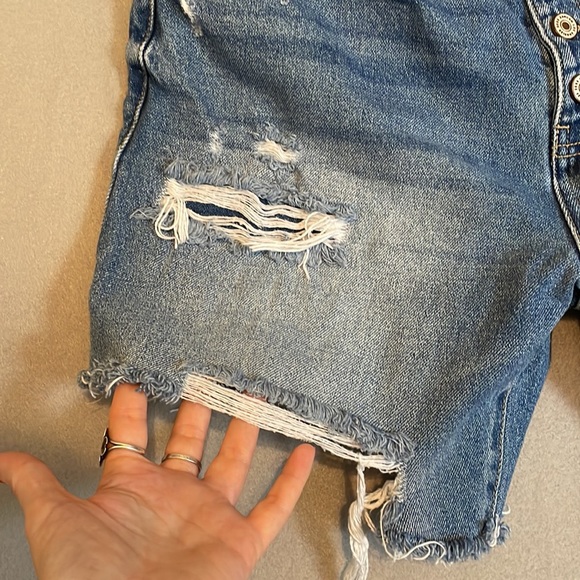 KanCan Jean Shorts Womens 13/30 Estilo Cut Offs Distressed Non Stretch Denim - Picture 6 of 14